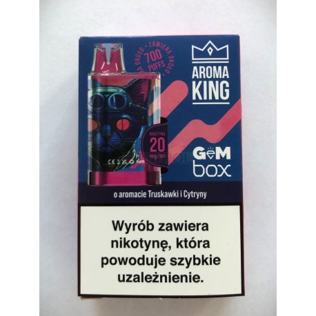 E PAPIEROS JEDNORAZOWY AROMA KING GEM 20MG NA SOLI NIKOTYNOWEJ 700PUFFS