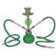 SHISHA Green 2 węże 26cm