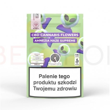 Susz Konopny CBD Amnesia Haze Supreme Flowrolls z akcyzą 3g