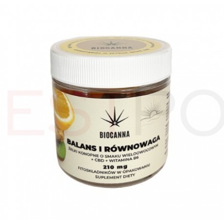 Żelki konopne CBD Biocanna 70g - BALANS I RÓWNOWAGA