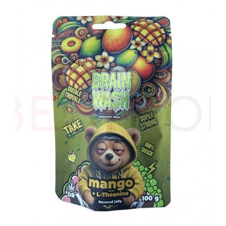 Żelki konopne CBD Brain Wash 100g - MANGO + L-Teanina