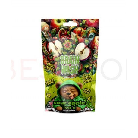 Żelki konopne CBD Brain Wash 100g - COLA + KOFEINA