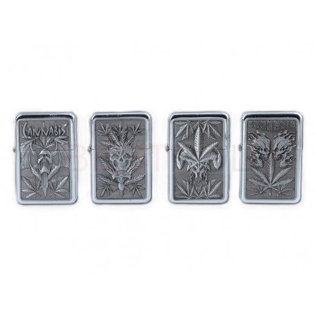 Zapalniczka Benzynowa Czaszki Liście mix