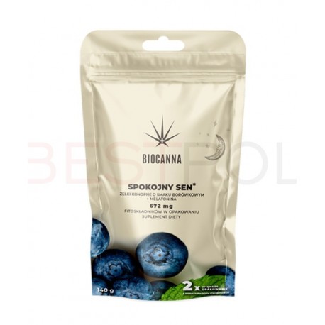 Żelki konopne CBD Biocanna 20g - SPOKOJNY SEN