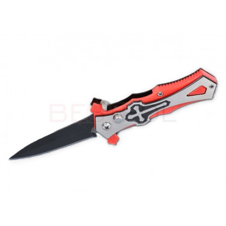 NÓŻ KRZYŻ, CZERWONY - MAŁY 8-1007