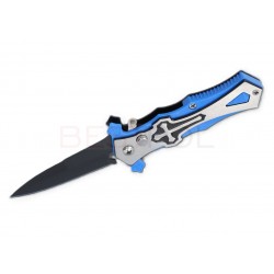 NÓŻ KRZYŻ, NIEBIESKI - MAŁY 8-1009