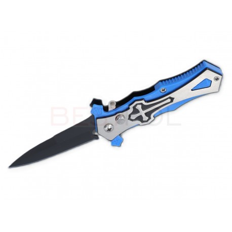 NÓŻ KRZYŻ, NIEBIESKI - MAŁY 8-1009