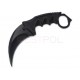 CZARNY NÓŻ TAKTYCZNY KARAMBIT 8-1500