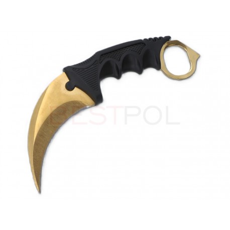 TAKTYCZNY NÓŻ KARAMBIT - ZŁOTY 8-1502