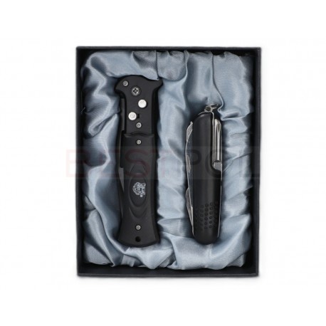 ZESTAW UPOMINKOWY: SCYZORYK WIELOFUNKCYJNY I SPRĘŻYNOWY W KOMPLECIE 8-1932